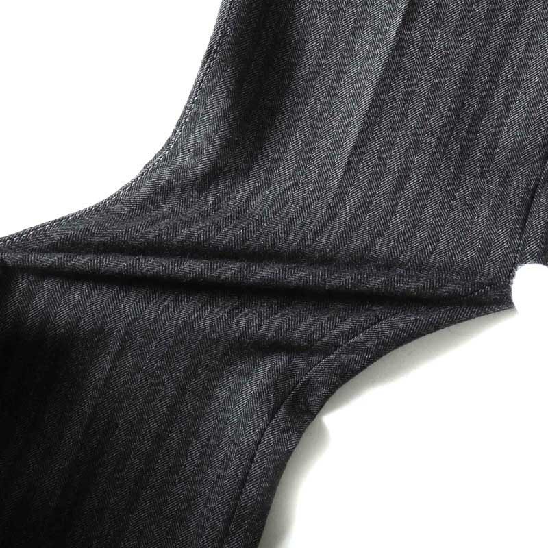 tramarossa(トラマロッサ) / ウールストレッチライトフランネルヘリンボーンテーパードパンツ(MICHELANGELO ZIP) [trm2510171-32]_画像7