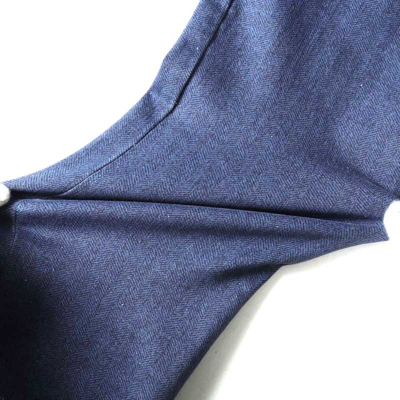 tramarossa(トラマロッサ) / ヘリンボーン柄コットンスーパーストレッチ1プリーツテーパードパンツ(ALBERTO) [trm2510181-32]_画像7