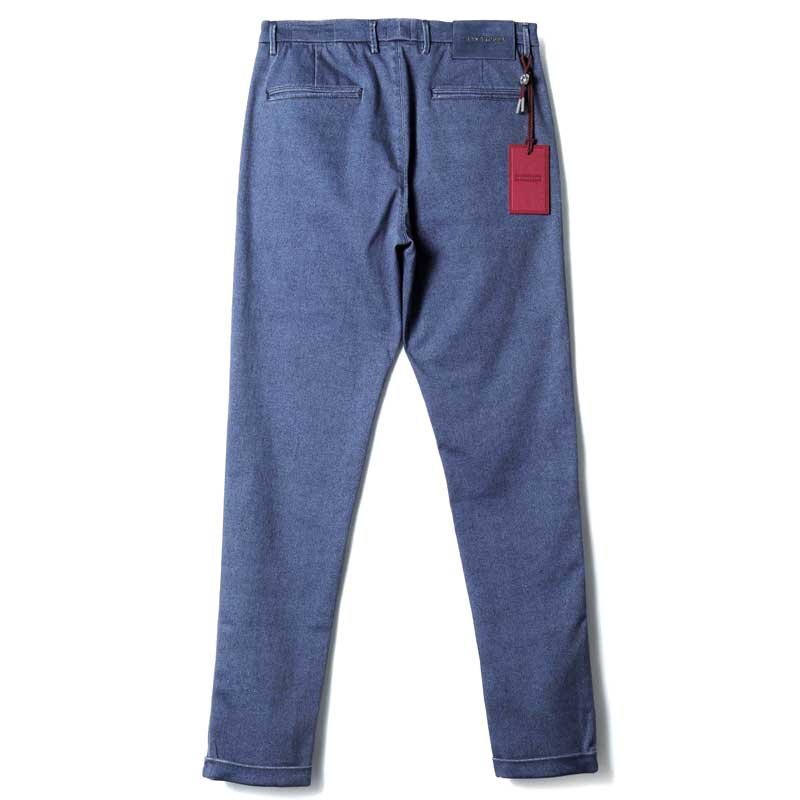 tramarossa(トラマロッサ) / ヘリンボーン柄コットンスーパーストレッチ1プリーツテーパードパンツ(ALBERTO) [trm2510181-32]_画像2