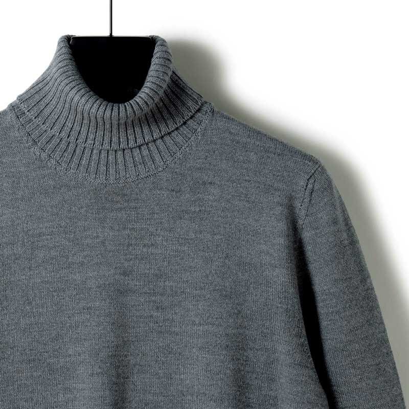 Drumohr(ドルモア) / 8Gエクストラファインメリノウールミドルゲージシームレスタートルネックニット(D7M104) [drm2520229-46]_画像3