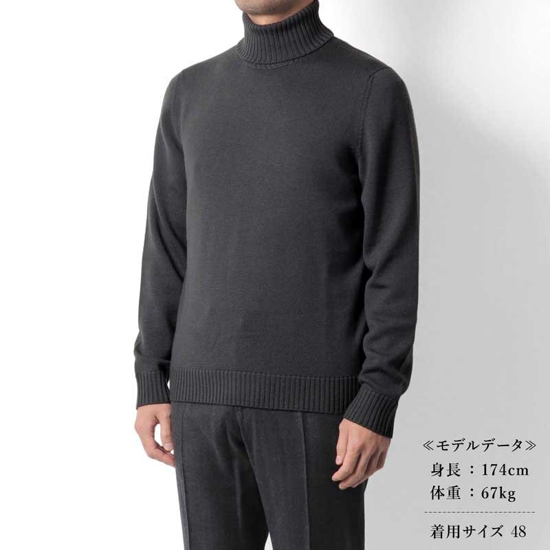 Drumohr(ドルモア) / 8Gエクストラファインメリノウールミドルゲージシームレスタートルネックニット(D7M104) [drm2520229-46]_画像9