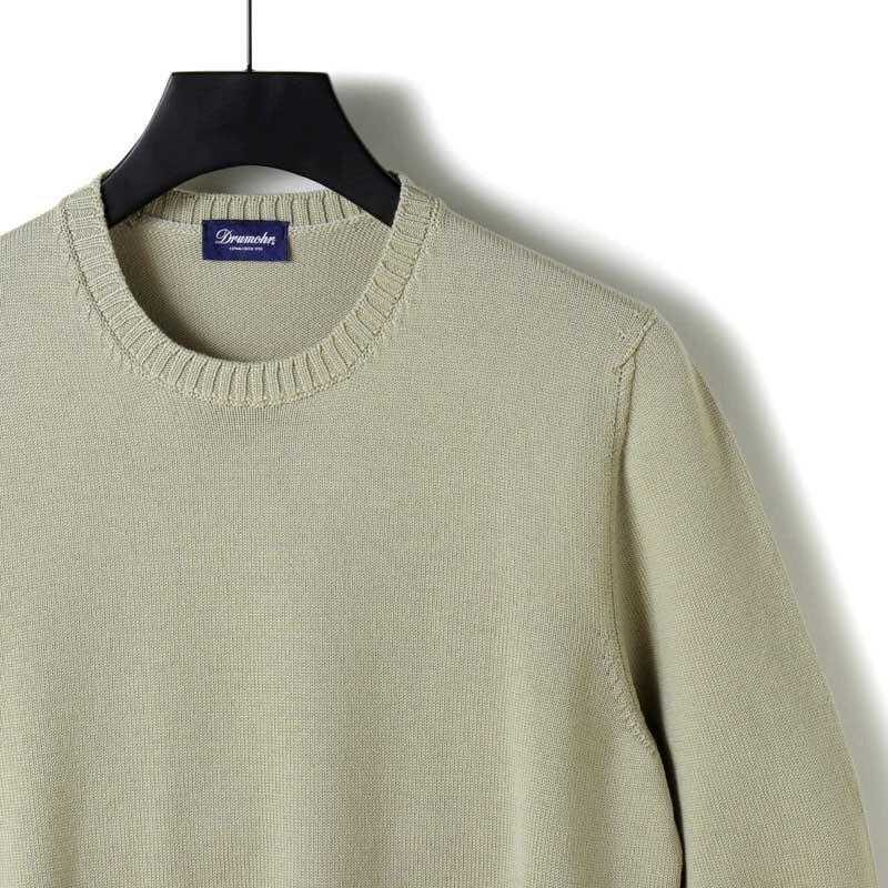 Drumohr(ドルモア) / 8Gエクストラファインメリノウールミドルゲージシームレスクルーネックニット(D7M103) [drm2520073-48]_画像3