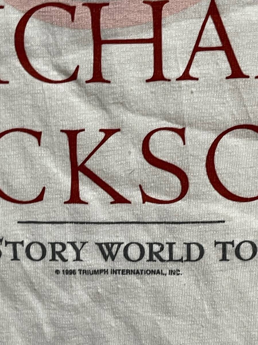 90s Michael Jacksonマイケルジャクソン VINTAGE Tシャツ 1996 白 XL Madonna hip hop WU TANG 2PAC snoop fear of god MOTOWN KANYE WEST_画像4
