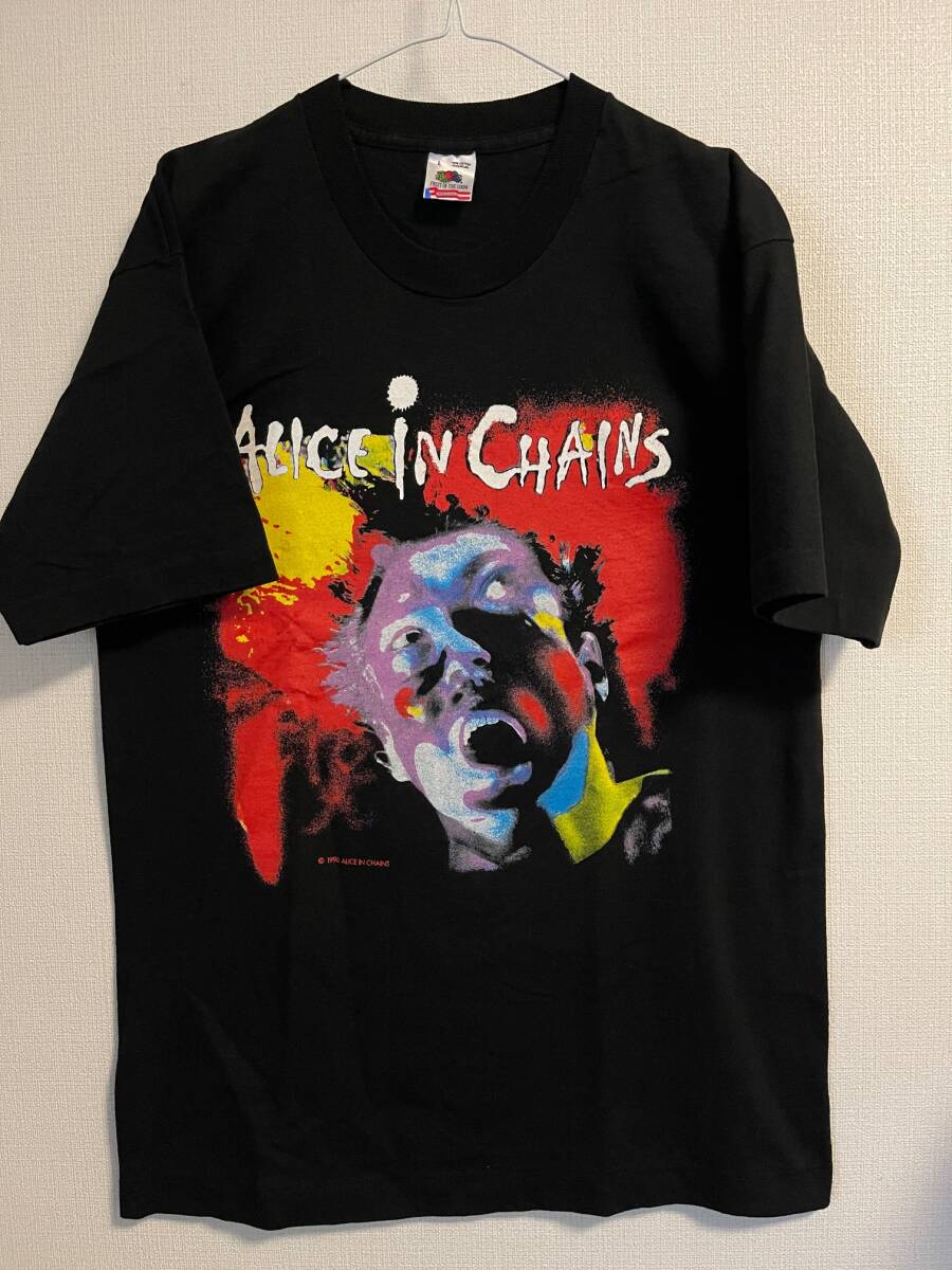  1990年 Alice In Chains アリス イン チェインズ FACELIFT TシャツNIRVANA Smashing Pumpkins Pearl Jam SOUND GARDEN PANTERA ANTHRAX _画像1