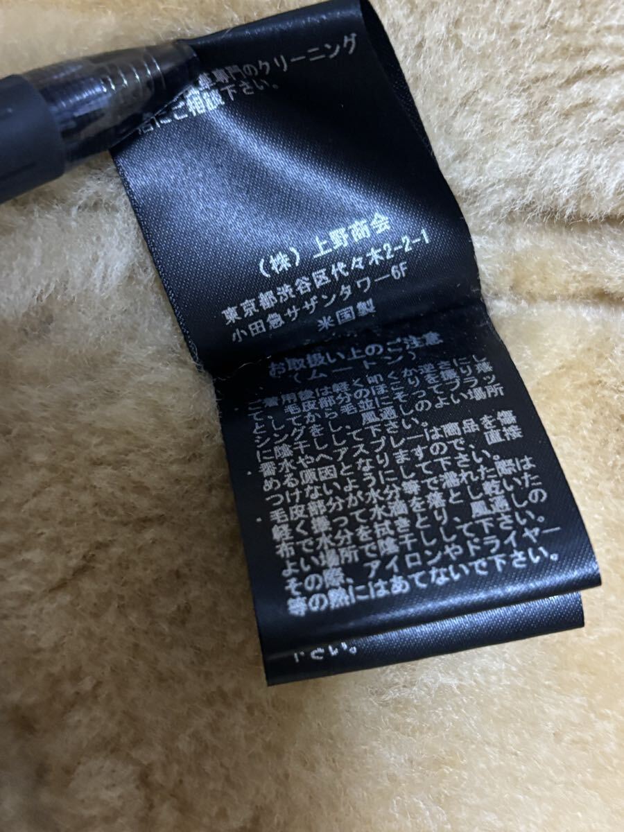 極美品　アヴィレックス　 B-6 フライトジャケット ムートンジャケット USA製 羊革 40 ムートン アビレックス_画像4
