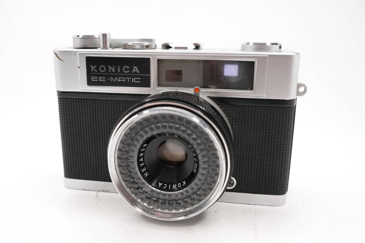 ★実用品★ コニカ KONICA EE-MATIC Deluxe フィルムカメラ レンジファインダー ★シャッター速度OK★ #2503-6-8-1302_画像1