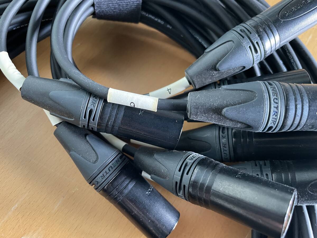 DB25M/XLR3pinオス 8ch マルチケーブル 3m_画像2