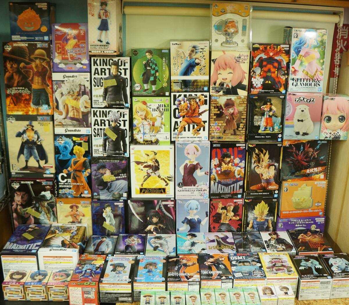 68体セット プライズ/一番くじ まとめ ドラゴンボール/呪術廻戦/ヒロアカ/ワンピース/BLEACH/ハイキュー/美少女等 開封×14/未開封×54_画像1