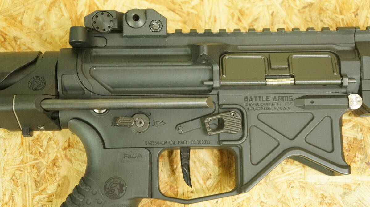 RWA 電動ガン BATTLE ARMS BAD556 LW ASTER TACTICKERショートストロークトリガー DSG 流速 ハイサイクル/ハイレスポンス カスタム 中古品_画像8