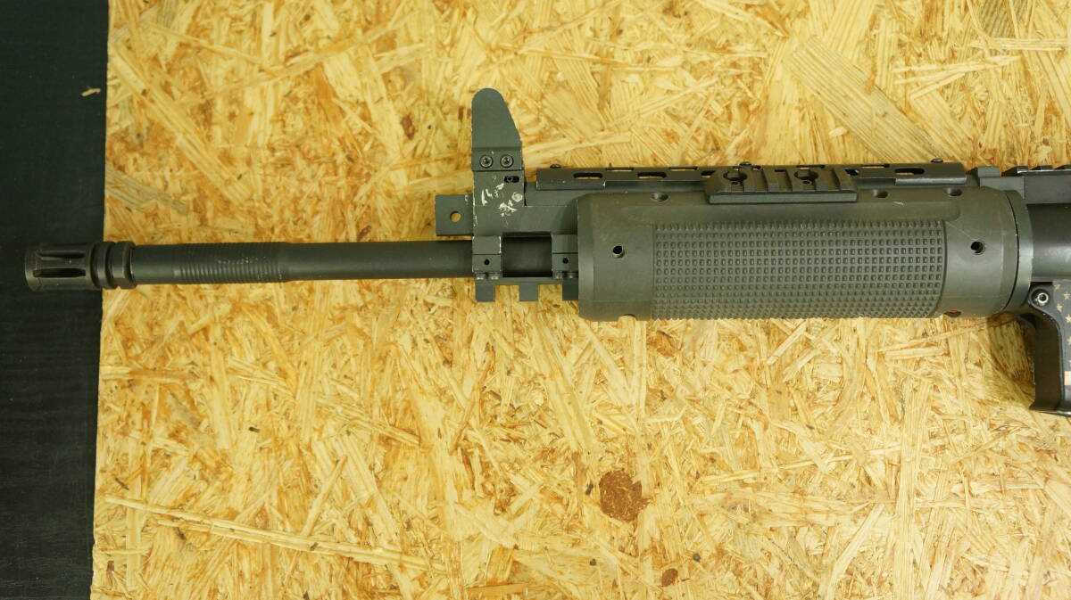 A&K LR300 電動ガン 中古ジャンク品 ハンドガード固定ピン欠品 断線有、通電不可 ストック緩み有_画像7