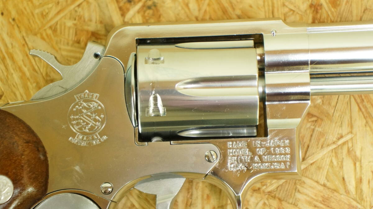 コクサイ S&W Ｍ65 ４インチ シルバーメッキモデル モデルガン　中古品　多少の傷有_画像7