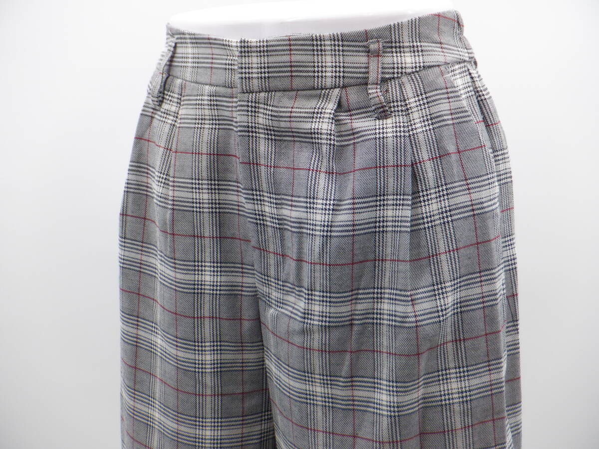 【新品】【INGNI イング】グレンチェック ガウチョパンツ/グレー【同梱可能】【パンツ】【ボトムス】_画像4