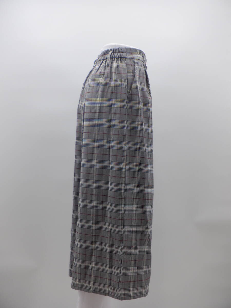 【新品】【INGNI イング】グレンチェック ガウチョパンツ/グレー【同梱可能】【パンツ】【ボトムス】_画像2