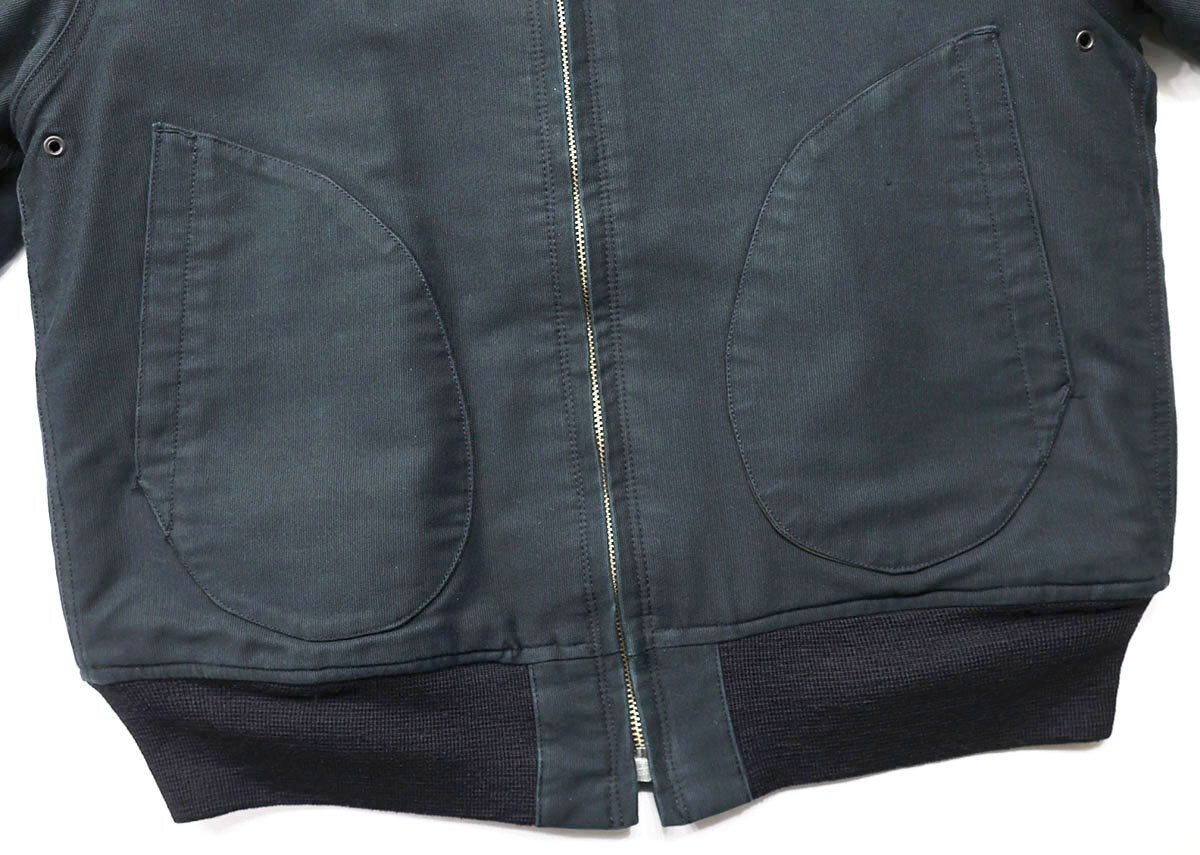 BUZZ RICKSON'S (バズリクソンズ) DECK ZIP JACKET - U.S.NAVY SEEBEES - / デッキジップジャケット M13200 ネイビー size 38_画像5