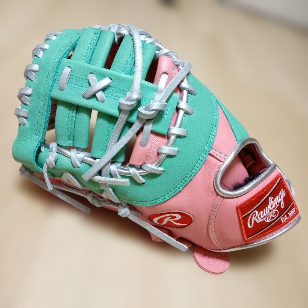 送料無料 Rawlings ローリングス 軟式用 ファーストミット HOH MLB COLORSYNC GR5HMM53_画像1