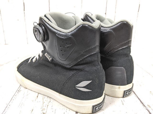 【9yt274】バイク装備 ライディングシューズ BOA システム TAICHI タイチ ブラック×ホワイト サイズ：24.0㎝◆o72♪_画像2