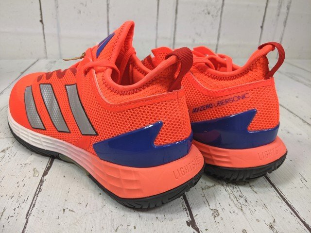 【9yt308】テニスシューズ adiads アディダス adizero Ubersonic 4 M AC LanzaT HQ8379 ソーラーレッド サイズ：26.0㎝ 未使用◆T2791♪_画像2