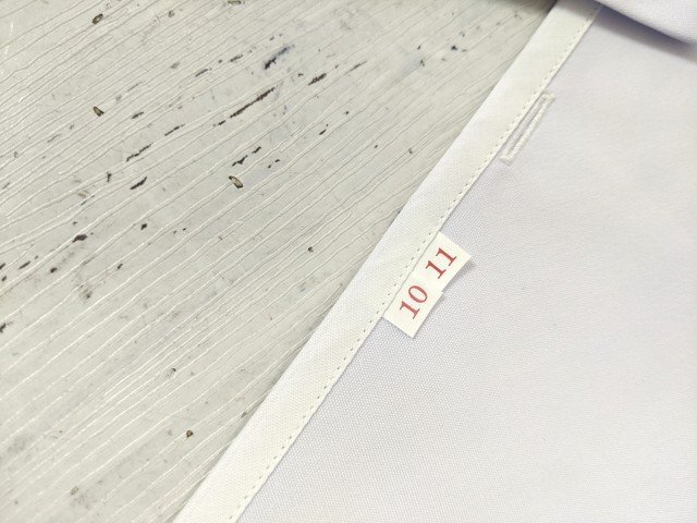 10og515/衣類■中学校・高校■女子セーラー服 制服 替え襟・付け襟 サイズ11号? 白 無地 4点セットの画像5