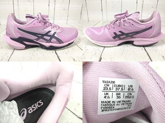 【8yt034】テニスシューズ asics アシックス ソリューションスピード FF 3 AC 1042A250 サイズ：23.5㎝◆B90♪_画像3
