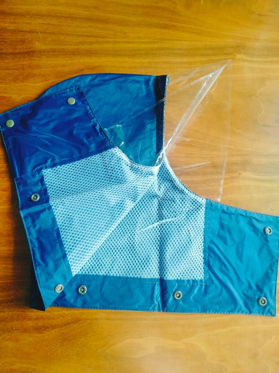 ★レインコート　フードのみ　紺_画像2