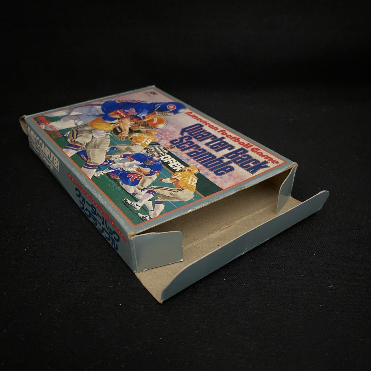 【Li26】FC ソフト クォーターバックスクランブル 箱説葉書付/ ファミコン 任天堂 レトロゲーム 起動確認済 ポニーキャニオン_画像2