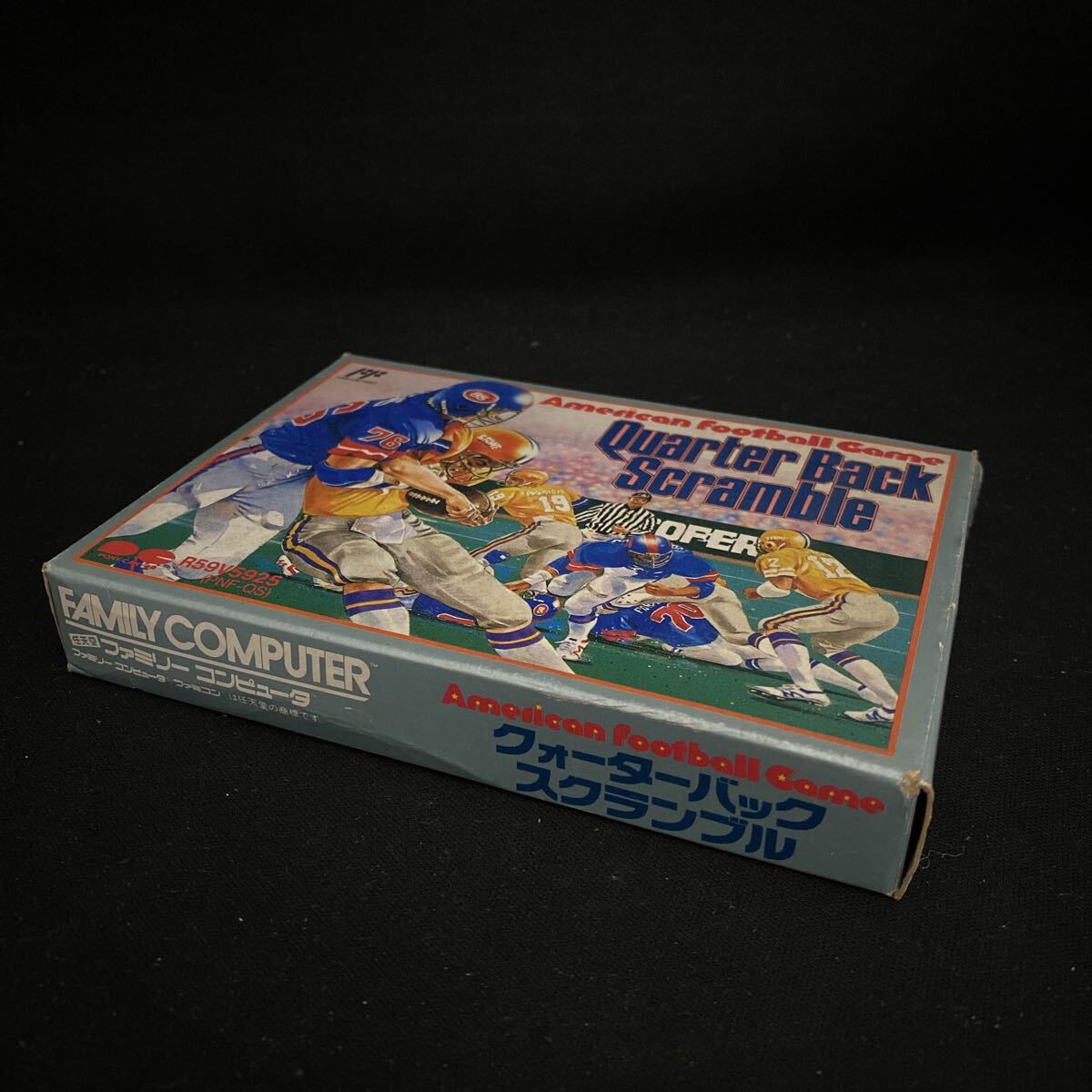 【Li26】FC ソフト クォーターバックスクランブル 箱説葉書付/ ファミコン 任天堂 レトロゲーム 起動確認済 ポニーキャニオン_画像9