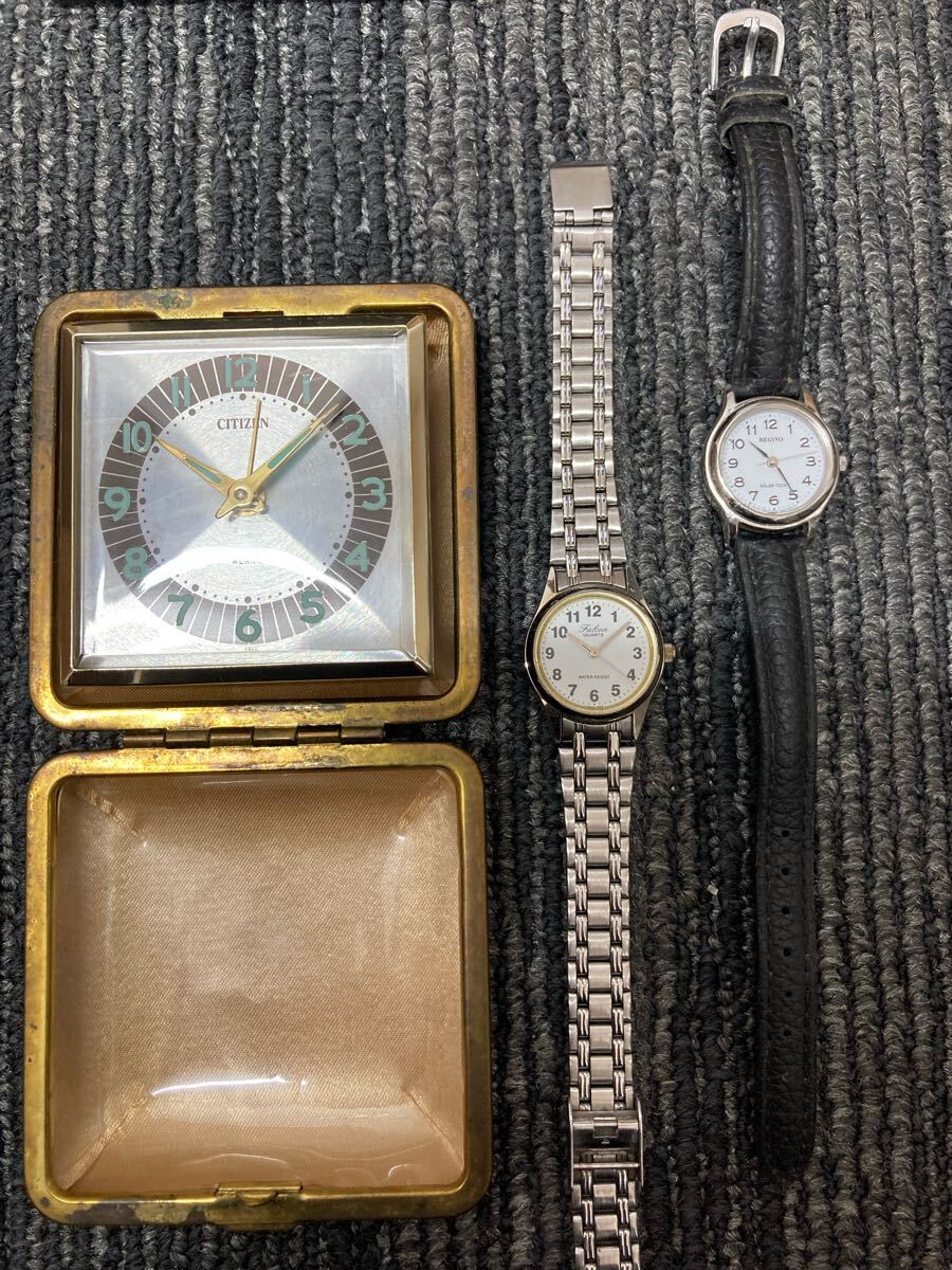 1円スタート ジャンク時計 13本 国産 ブランド時計 SEIKO セイコー CITIZEN シチズン CASIO カシオ クォーツ トラベルクロック 1029U③_画像6