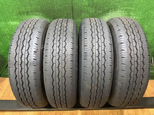 25年製 200系ハイエース 新車外し S-GL ブリヂストン RD-613 195/80R15 107/105S スチールホイール付き 4本 1021-04_画像3