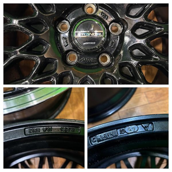 AME　シュタイナー　FTX　アルミホイール　20インチ　8.5J　ET48　5H　PCD114.3　4本　共豊　30系アルファード_画像8