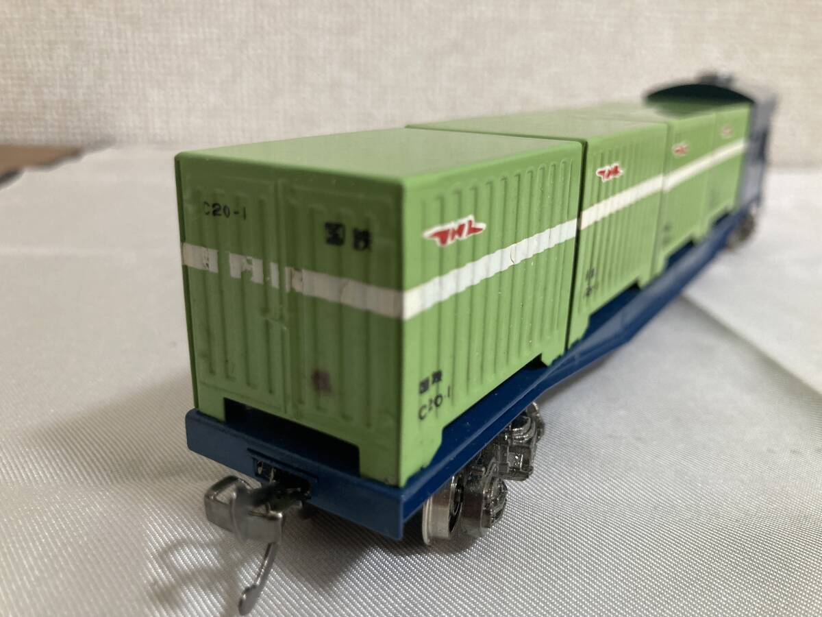 【1円~スタート】エンドウ コキフ 10522 コンテナ車 箱付 鉄道模型 貨物列車【現(xiàn)狀品】