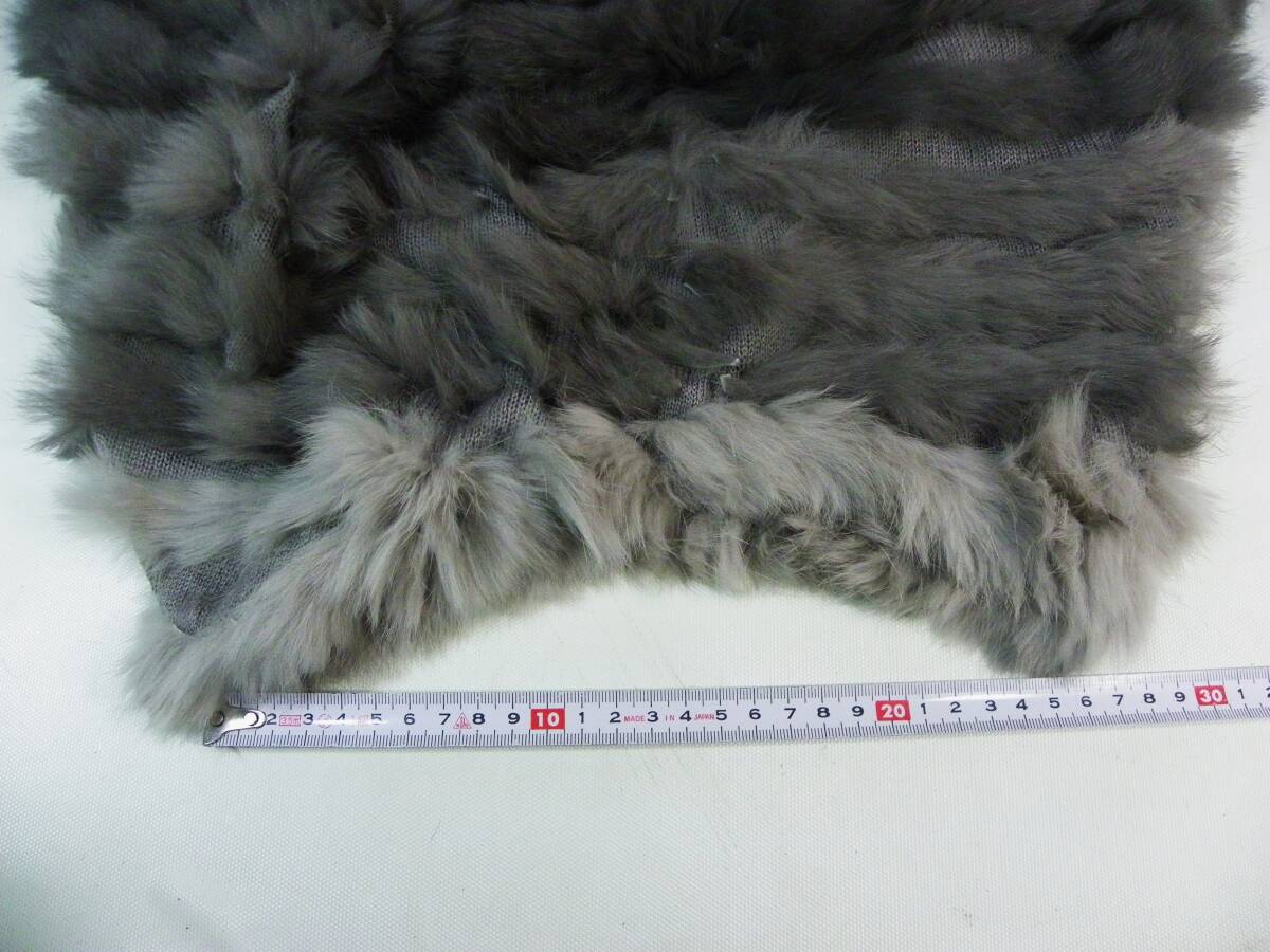 定形外郵便.450円発送OK　未使用.置き古し　ワールド modify マフラー　ケープ　ラビット　売切り（赤枠.樂多我）_画像5