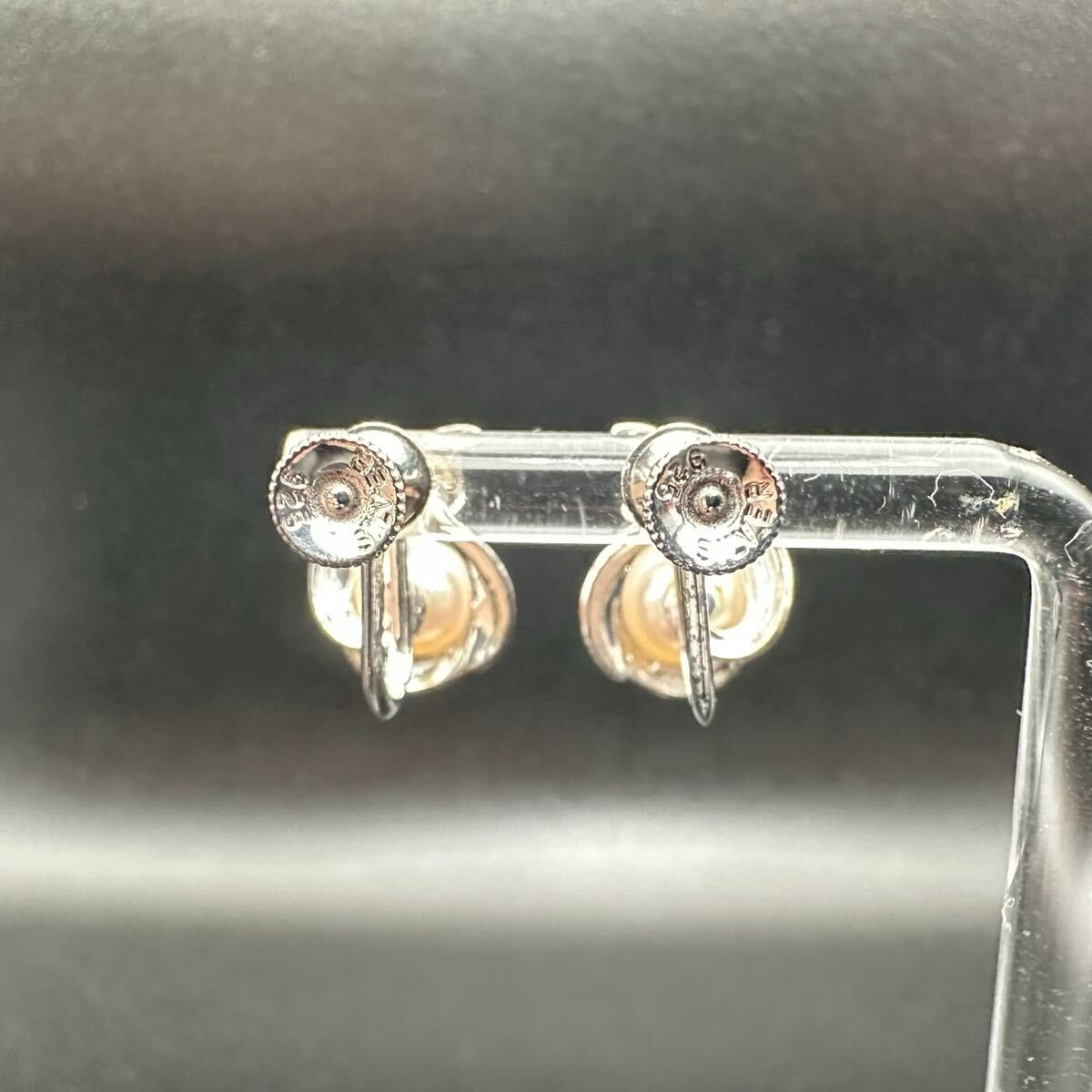 極美品 MIKIMOTO ミキモト パール イヤリング 刻印 1431_画像3