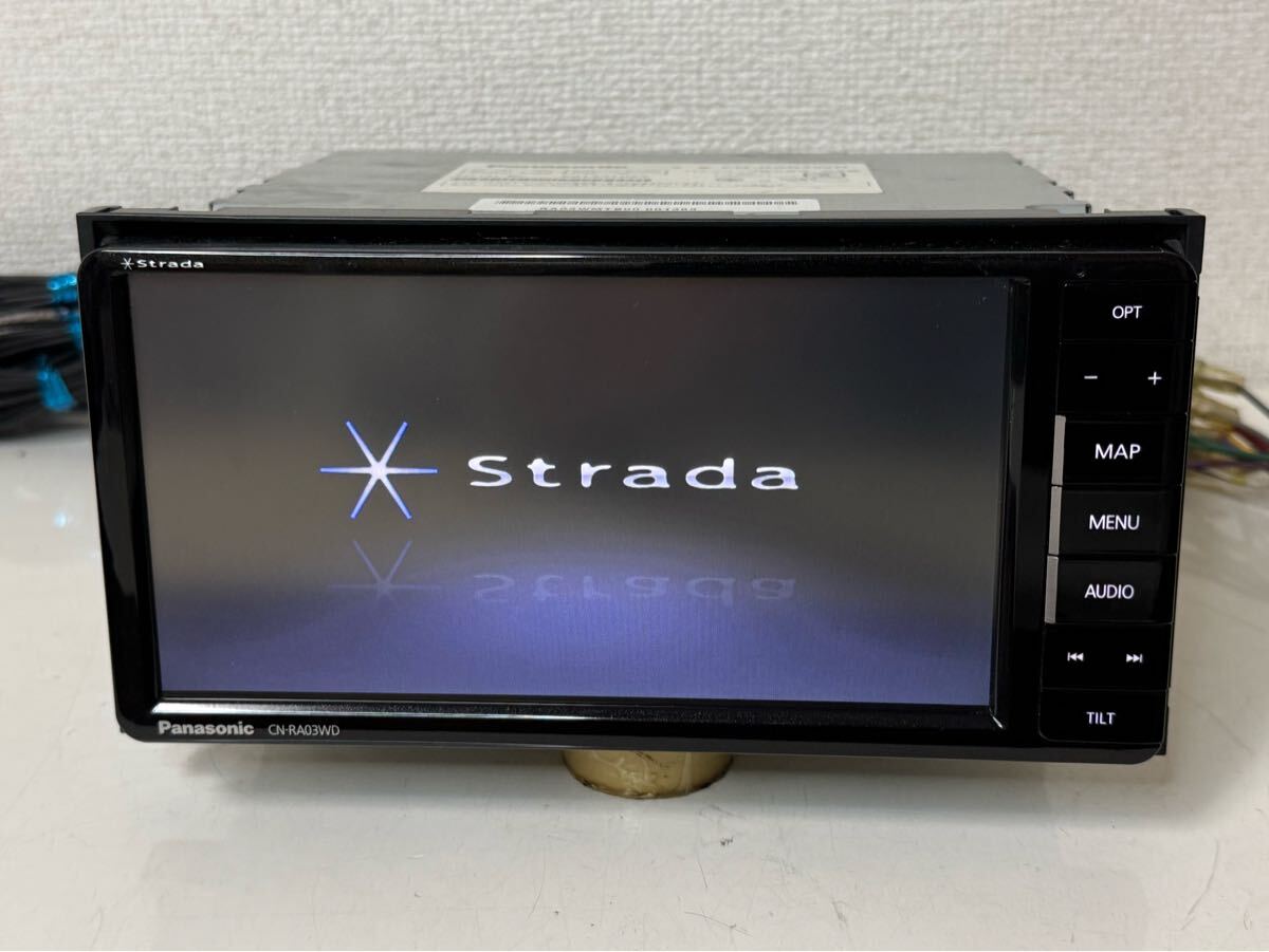 Panasonicパナソニック CN-RA03WD カーナビ メモリーナビ フルセグチューナーTV SERIAL NO. 501331G27 (ジャンク) SD地図データ無しです_画像1