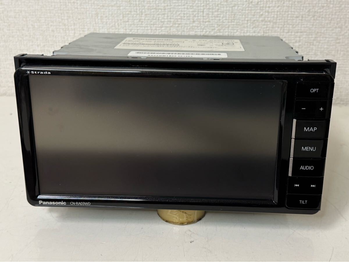 Panasonicパナソニック CN-RA03WD カーナビ メモリーナビ フルセグチューナーTV SERIAL NO. 501331G27 (ジャンク) SD地図データ無しです_画像6