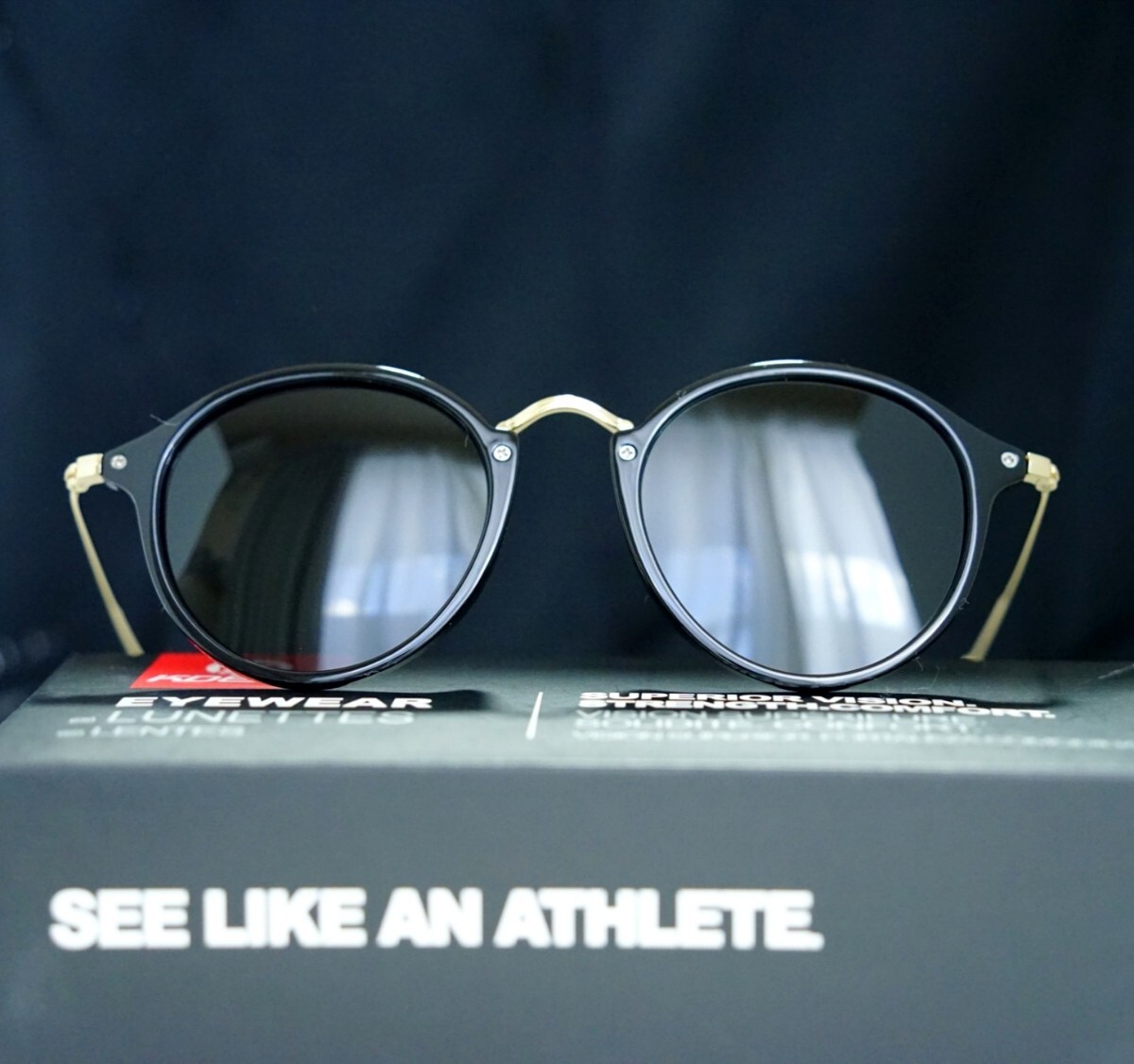 [ новый товар ] поляризованный свет солнцезащитные очки металл Temple RayBan нравится metal зеркало черный Gold we Lynn тонн 