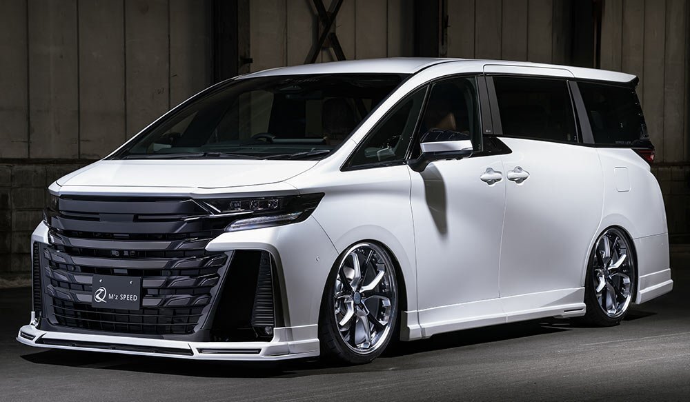 M'z SPEED 4點キット(マフラーレス用) 涂り分け涂裝 (202/BK) AES ヴェルファイア 40系 R5.6～ エグゼクティブラウンジ/Z プレミア