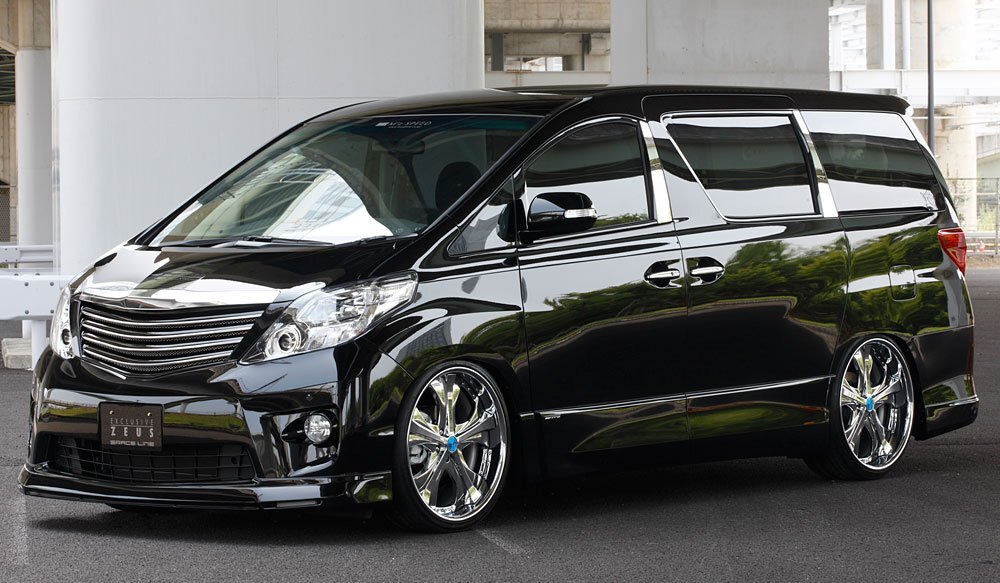 M'z SPEED 2點(diǎn)キット(マフラー1本出し用) ホワイトパールクリスタルシャイン (070) FRP アルファード 20系 H20.5～H23.10 S MC前