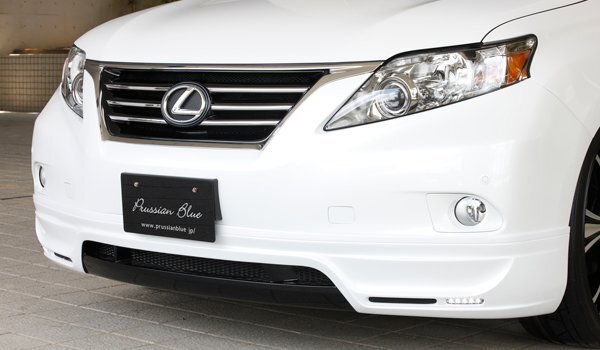 M'z SPEED フロントハーフスポイラー ブラック (212) FRP レクサス RX270 AGL10W H21.1～H24.3 MC前