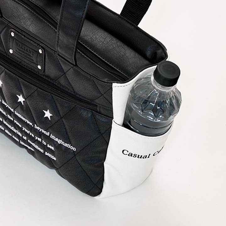 シェリフの姉妹ブランド!ヴァリアント VAC-001RP カジュアルコレクション ラウンドポーチ ブラック×ホワイト VALIANT 即納_画像5