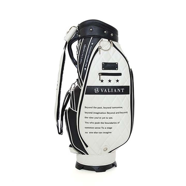 シェリフの姉妹ブランド！ヴァリアント VAC-001CB カジュアルコレクション キャディバッグ ホワイト×ブラック 9.5型 3.7kg カート型 即納_画像2