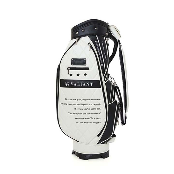 シェリフの姉妹ブランド！ヴァリアント VAC-001CB カジュアルコレクション キャディバッグ ホワイト×ブラック 9.5型 3.7kg カート型 即納_画像3
