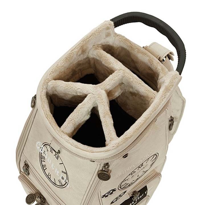 シェリフ SAT-001CB アンティークシリーズ キャディバッグ ベージュ 9.5型 3.8kg カート型 100本限定 SHERIFF ANTIQUE SERIES BEIGE 即納_画像6