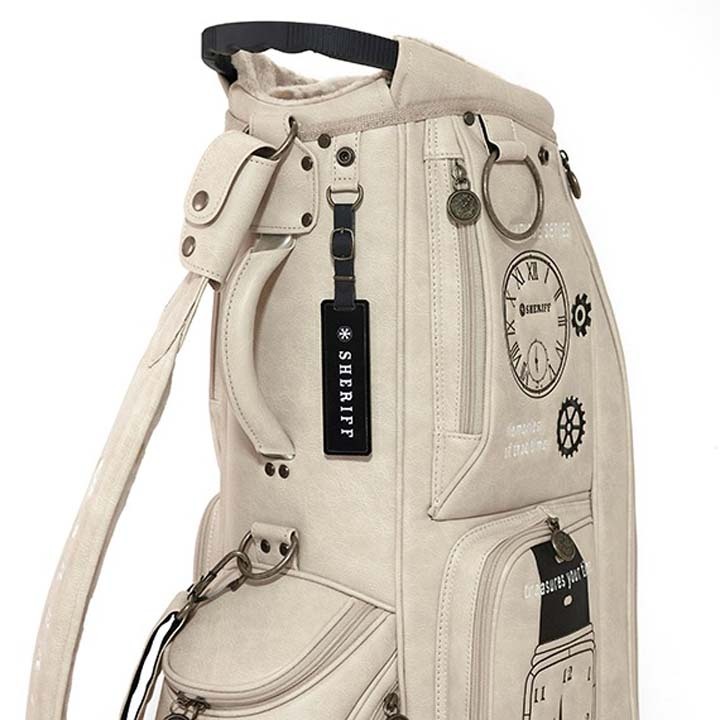 シェリフ SAT-001CB アンティークシリーズ キャディバッグ ベージュ 9.5型 3.8kg カート型 100本限定 SHERIFF ANTIQUE SERIES BEIGE 即納_画像9