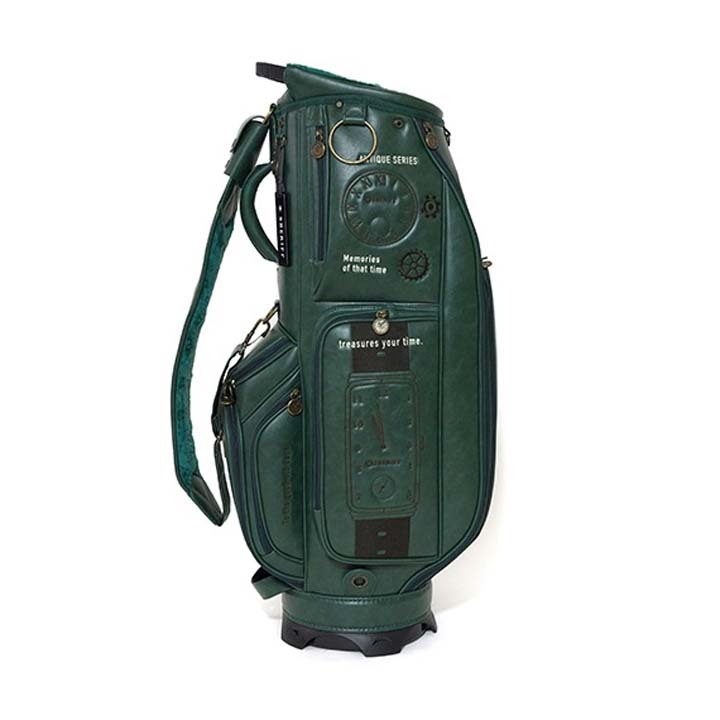 シェリフ SAT-001CB アンティークシリーズ キャディバッグ グリーン 9.5型 3.8kg カート型 100本限定 SHERIFF ANTIQUE SERIES GREEN 即納_画像3