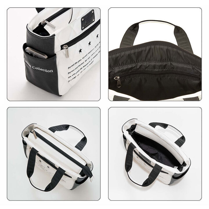 シェリフの姉妹ブランド！ヴァリアント VAC-001RP カジュアルコレクション ラウンドポーチ ホワイト×ブラック VALIANT 即納_画像6