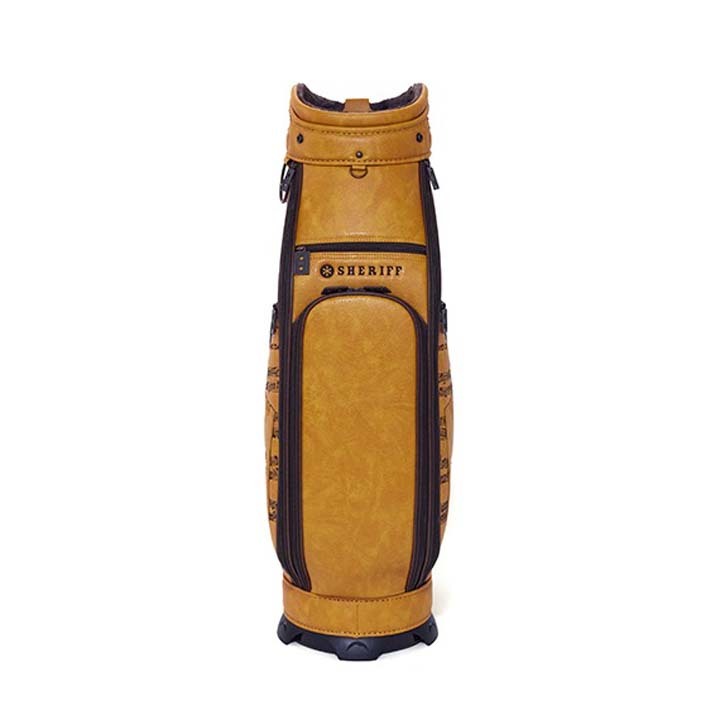 シェリフ SMU-004CB ミュージックシリーズ キャディバッグ マスタード×ダーク 9.5型 3.7kg カート型 SHERIFF MUSIC SERIES 即納_画像5