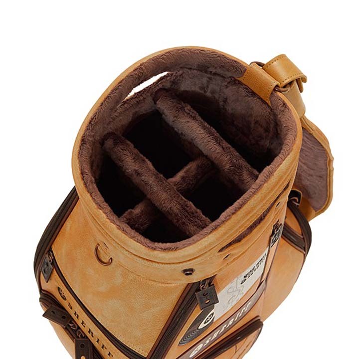 シェリフ SMU-004CB ミュージックシリーズ キャディバッグ マスタード×ダーク 9.5型 3.7kg カート型 SHERIFF MUSIC SERIES 即納_画像6