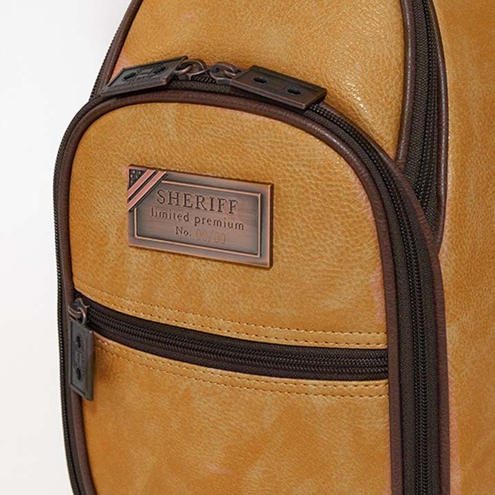 シェリフ SMU-004CB ミュージックシリーズ キャディバッグ マスタード×ダーク 9.5型 3.7kg カート型 SHERIFF MUSIC SERIES 即納_画像7