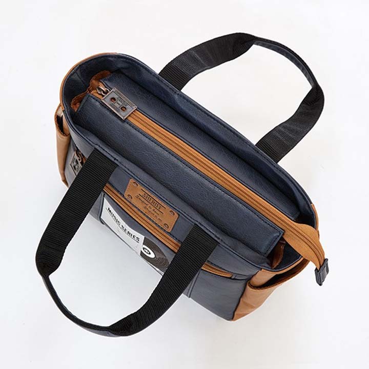 シェリフ SMU-004 RP ミュージックシリーズ ラウンドポーチ ネイビー×キャメル 100個限定 SHERIFF MUSIC SERIES NAVY×CAMEL 即納_画像9