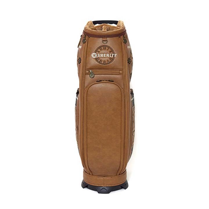 シェリフ SAT-001CB アンティークシリーズ キャディバッグ キャメル 9.5型 3.8kg カート型 100本限定 SHERIFF ANTIQUE SERIES CAMEL 即納_画像5